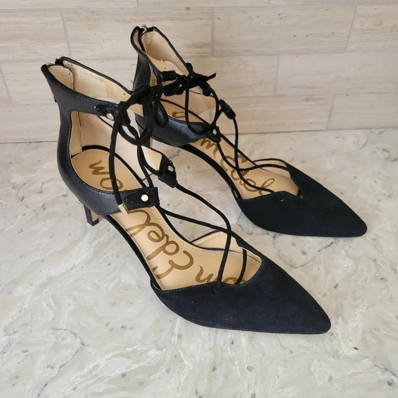 Sam Edelman  Taylor Lace Up Heels - Picture 4 of 10
